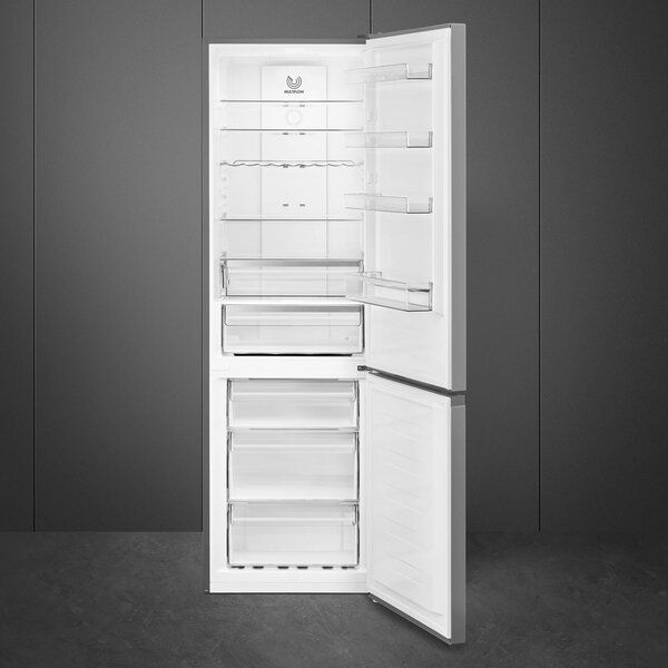 Smeg Frigorifero Combinato Capacit 331 Litri Classe energetica D Raffreddamento No Frost colore Acciaio Inox - RC20XDND