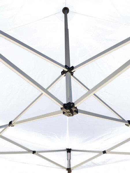 VivaGarden Gazebo Giardino 3x3 mt Pieghevole in Alluminio/PVC colore Bianco - Riva del Garda