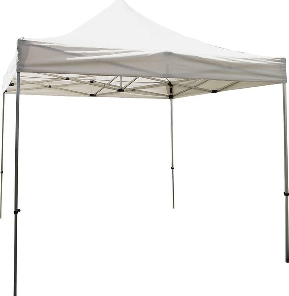 VivaGarden Gazebo Giardino 3x3 mt Pieghevole in Poliestere e Acciaio colore Bianco - Party