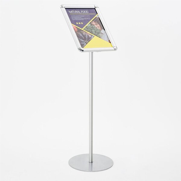 Cornice a scatto Formato A 3 modello a leggio su piantana Dimensioni � 35 x h 95 cm base in metallo verniciato