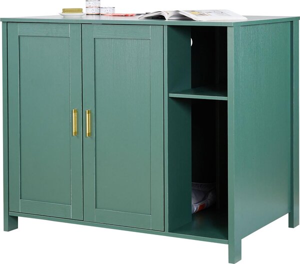 Armadietto per lettiere - Armadietto per gatti - 105 x 68 x 88,5 cm - Presa di corrente integrata - Cassetto - Divisorio rimovibile - Per la maggior parte delle lettiere autopulenti/intelligenti