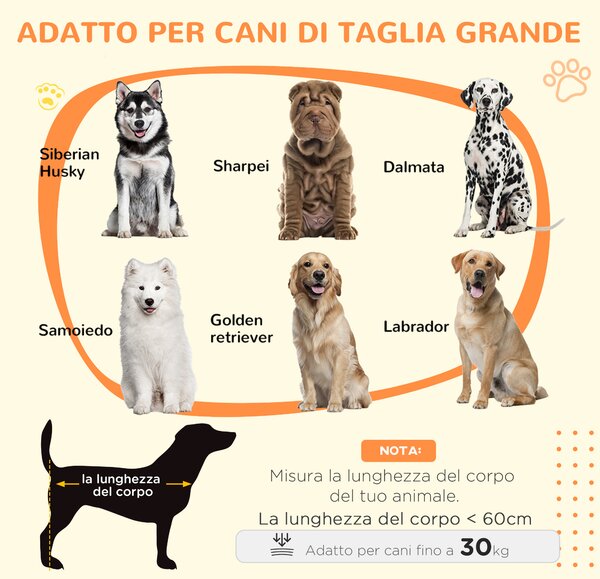 PawHut Casetta per Cani Grandi con Porta Scorrevole per Interno in Legno, 98x58x61cm, Marrone