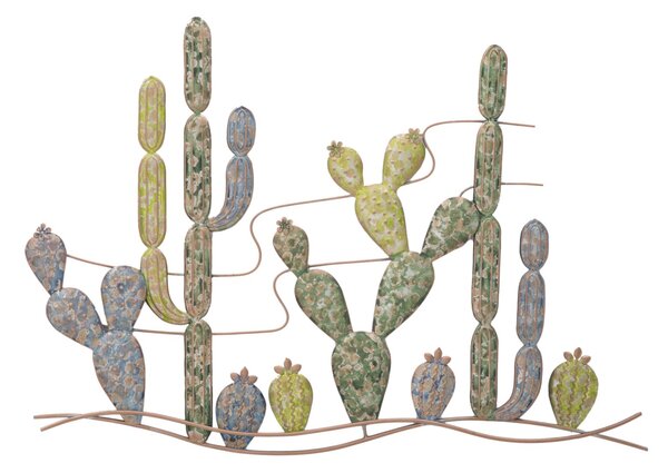 Pannello Cactus 90x2,5x64 cm in Ferro Multicolor