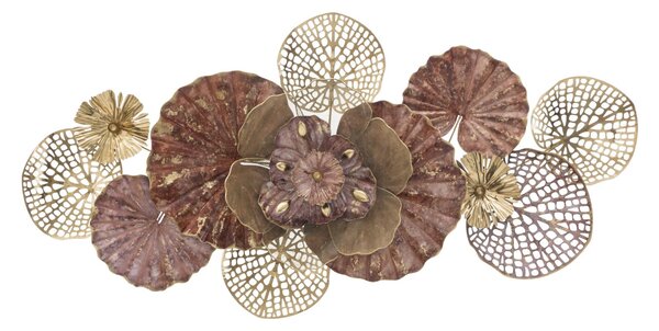 Pannello Flowery 118x10x58 cm in Ferro Multicolor