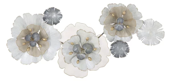 Pannello Flowery 116,5x8x58 cm in Ferro