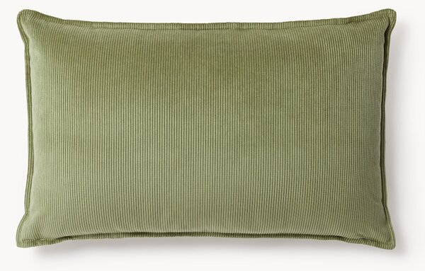 Cuscino decorativo grande in velluto a coste Lennon, 50 x 80 cm