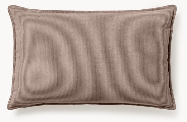 Cuscino decorativo grande in velluto a coste Lennon, 50 x 80 cm