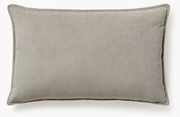 Cuscino decorativo grande in velluto a coste Lennon, 50 x 80 cm