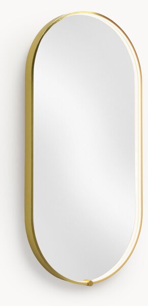 Specchio ovale da parete con illuminazione a LED Avior