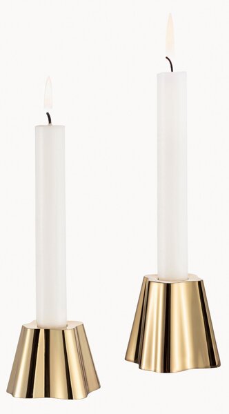 Set di 2 candelabri in ottone Alvar Aalto