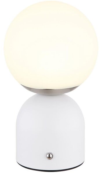 Globo 21006W - Lampada da tavolo LED dimmerabile con funzione Touch JULSY LED/2W/5V bianco