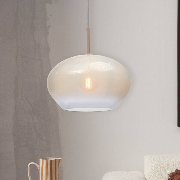 IT´S ABOUT ROMI Lampada a sospensione in vetro Bologna, dimmerabile, Bianco / Opale, Cucina, Vetro, Moderno, Lampada a sospensione