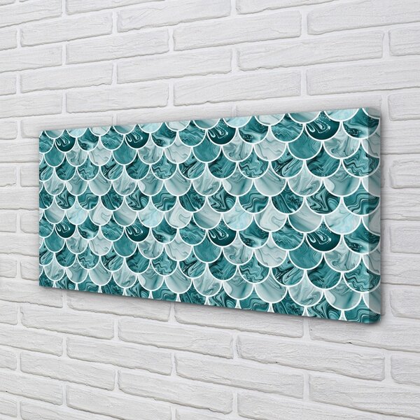Quadro su tela Modello di pesce 100x50 cm