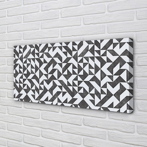 Quadro su tela Poligonali 100x50 cm