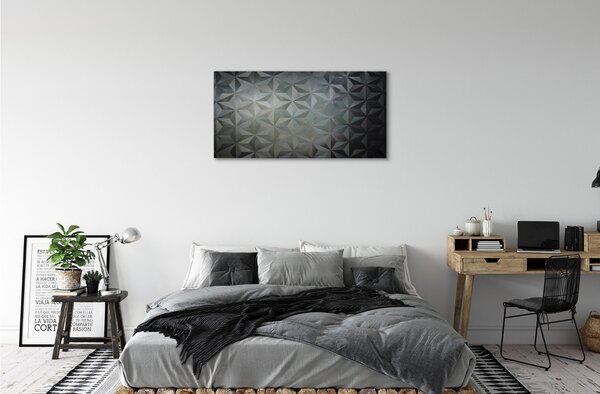 Quadro su tela Coni 3D 100x50 cm