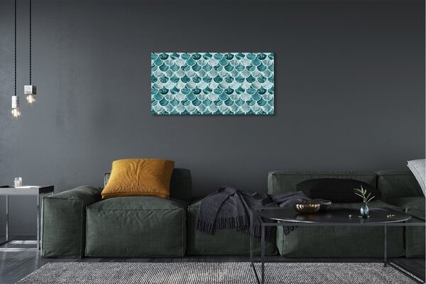 Quadro su tela Modello di pesce 100x50 cm