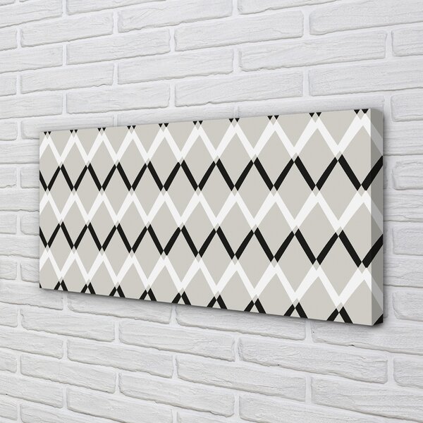 Quadro su tela Pattern di diamanti 100x50 cm