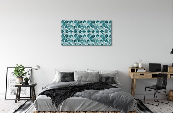 Quadro su tela Modello di pesce 100x50 cm