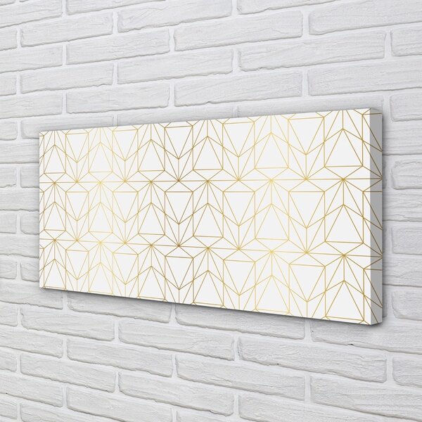Quadro su tela Triangoli contorni 100x50 cm