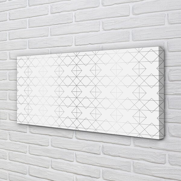 Quadro su tela Contorni poligono 100x50 cm