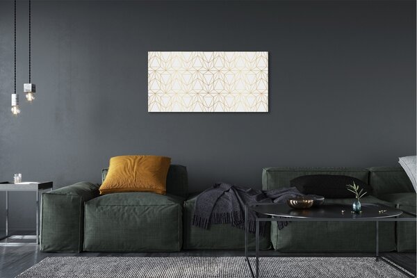 Quadro su tela Triangoli contorni 100x50 cm