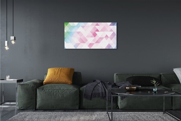 Quadro su tela Modello di diamante colorato 100x50 cm