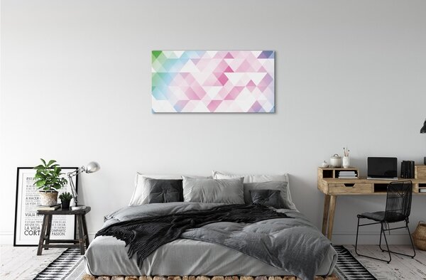 Quadro su tela Modello di diamante colorato 100x50 cm