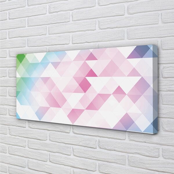 Quadro su tela Modello di diamante colorato 100x50 cm