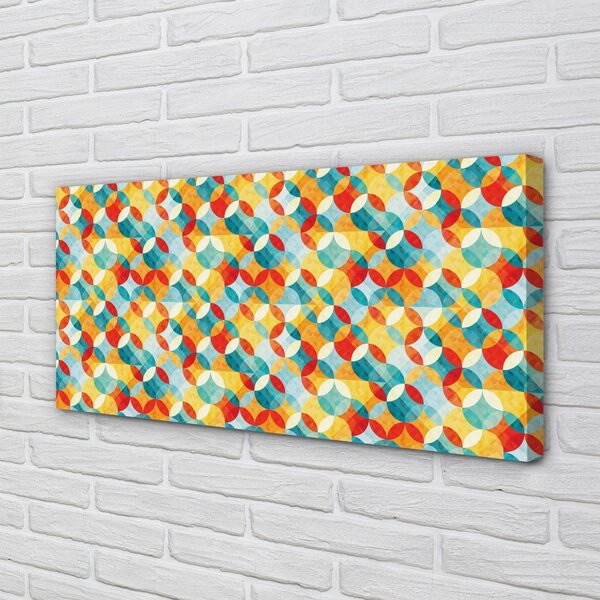 Quadro su tela Motivi colorati 100x50 cm