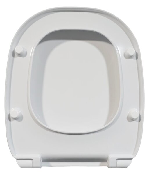 Sedile wc dedicato 500 Pozzi Ginori termoindurente bianco con cerniere rallentate