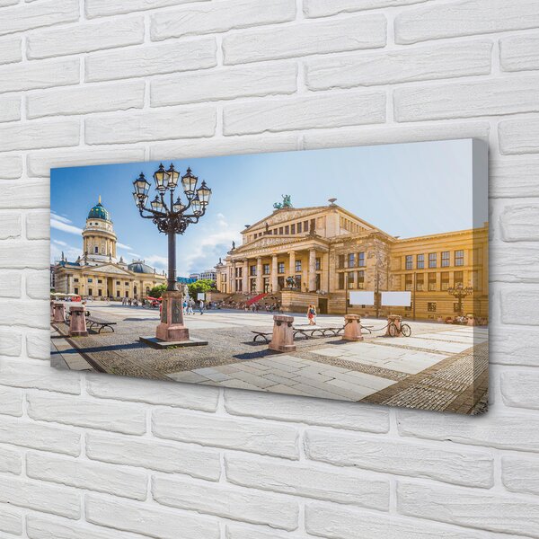 Quadro su tela Germania Square Berlino Cattedrale 100x50 cm
