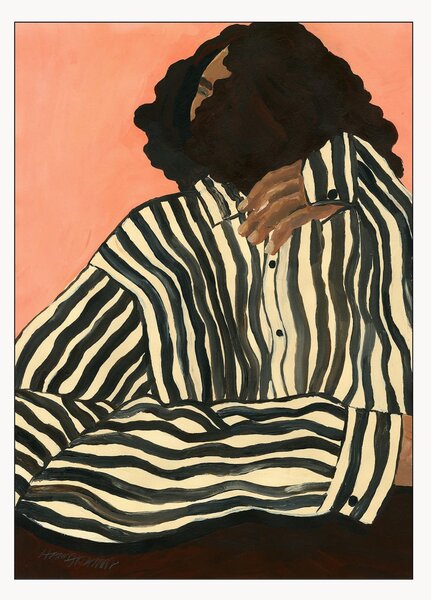 Poster Serene Stripes by Hanna Peterson x The Poster Club