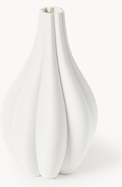 Vaso grande in porcellana con stampa 3D Sonata, alt. 40 cm