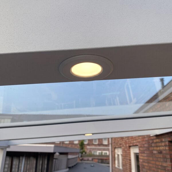 Set di 5 faretti da incasso moderni bianchi con LED IP67 - Linsey