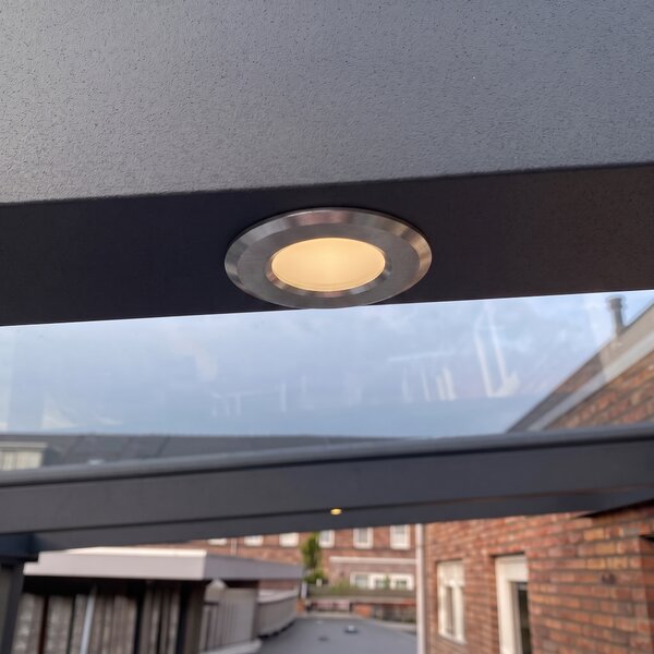 Set di 5 faretti da incasso moderni in alluminio con LED IP67 - Linsey