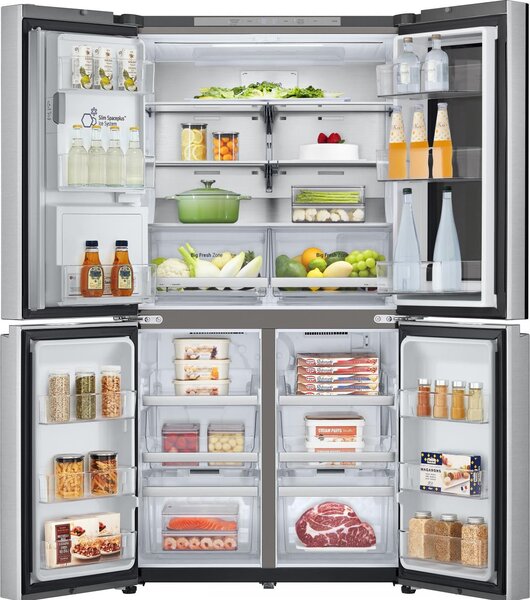 Lg Frigorifero Americano Side by Side Capacit 638 Litri Classe energetica E Raffreddamento No Frost colore Argento - GMG960MBJE.AMBQEUR InstaView
