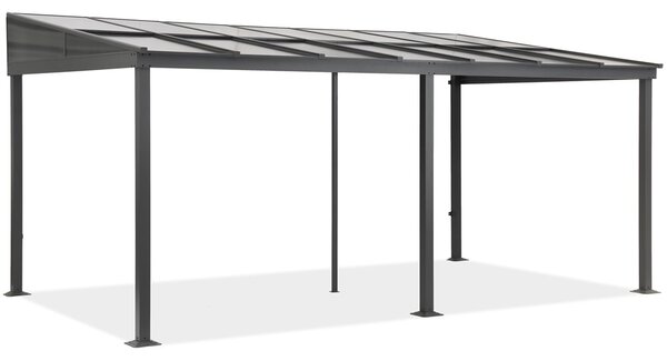 Tettoia in alluminio 3x6 m Tarragona Garden Point antracite