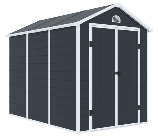 Casetta per attrezzi in plastica Bergen 1,9 x 2,8 m CoverTech antracite
