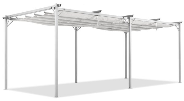 Pergola bianca da terrazzo La Palma 3x6m Garden Point