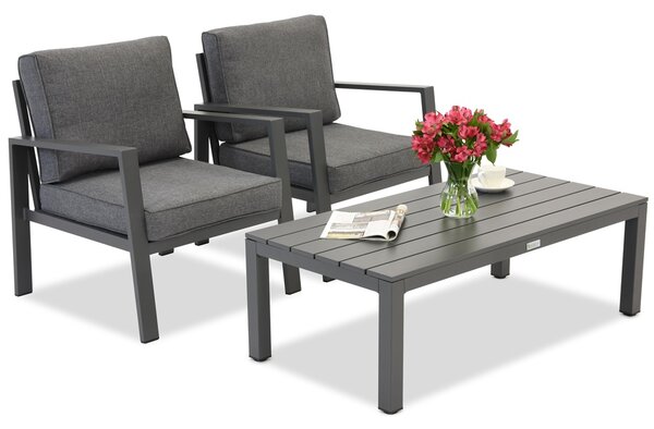 Zakintos Set di mobili da terrazza antracite Garden Point