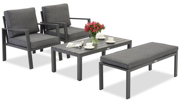Zakintos Set di mobili da terrazza con panca antracite Garden Point