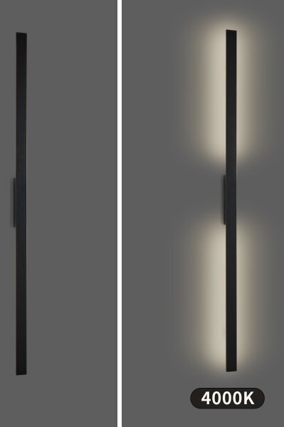 Brilagi - Applique LED da parete per esterni LUNA LED/30W/230V 4000K IP65 150 cm nero CRI 90