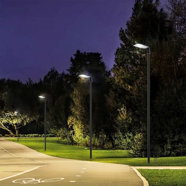 Brilagi-LED Lampione da esterno con palo e cavo 4 m URBANLIGHT LED/100W/230V nero IP65