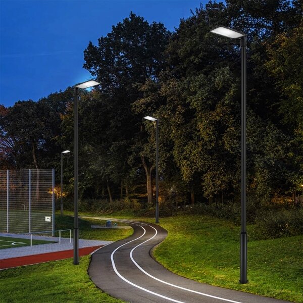 Brilagi-LED Lampada da esterno con palo e cavo 5 m URBANLIGHT LED/200W/230V nera IP65