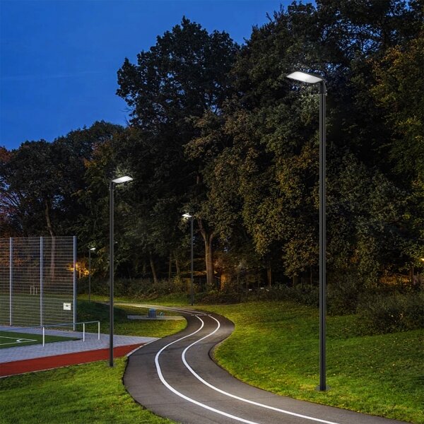 Brilagi-LED Lampione da esterno con palo e cavo 4 m URBANLIGHT LED/100W/230V nero IP65