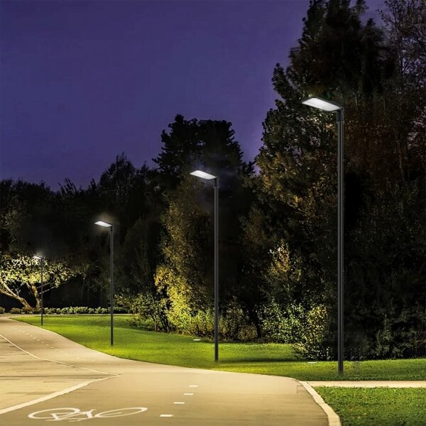 Brilagi-LED Lampada da esterno con palo e cavo da 4 m URBANLIGHT LED/200W/230V nera IP65