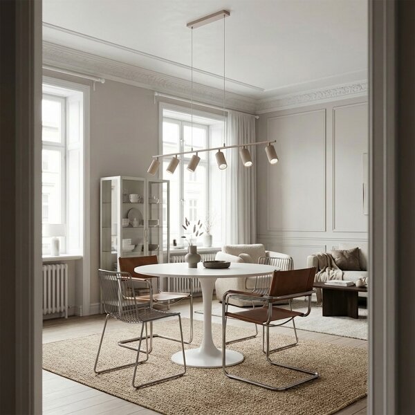 Brilagi - Lampadario a sospensione SELE 6xGU10/30W/230V beige