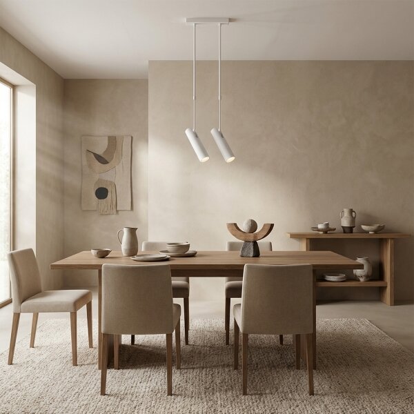 Brilagi - Lampadario su asta SELE 2xGU10/30W/230V bianco