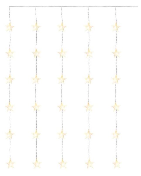 Catena luminosa natalizia da esterno a LED 30xLED/3,9m IP44 stelle