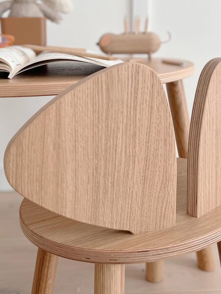 Sedia per bambini in legno Mouse